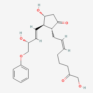 (2R,3R,4R)-4-hydroxy-2-[(Z)-8-hydroxy-7-oxooct-2-enyl]-3-[(E,3R)-3-hydroxy-4-phenoxybut-1-enyl]cyclopentan-1-one