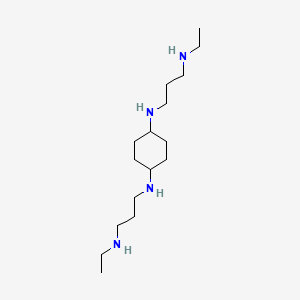 molecular formula C16H36N4 B1241642 N,N'-Bis[3-(ethylamino)propyl]-1,4-cyclohexanediamine 