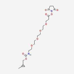 molecular formula C21H32N2O10 B12416425 Methylcyclopropene-PEG4-NHS 