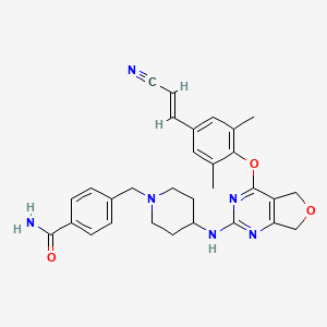 molecular formula C30H32N6O3 B12416445 HIV-1 inhibitor-13 