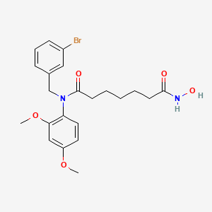 N'-[(3-bromophenyl)methyl]-N'-(2,4-dimethoxyphenyl)-N-hydroxyheptanediamide