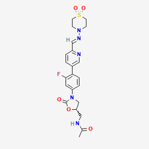 molecular formula C22H24FN5O5S B12416496 Antibacterial agent 12 