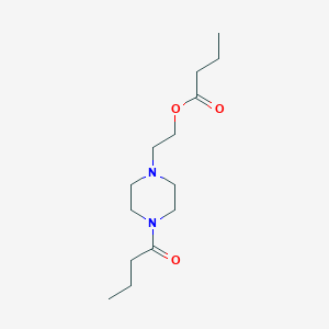 2-(4-Butanoylpiperazinyl)ethyl butanoate