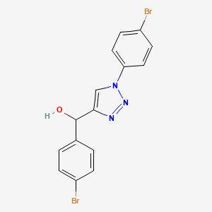 molecular formula C15H11Br2N3O B12416530 Antileishmanial agent-1 