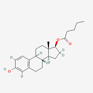 molecular formula C23H32O3 B12416534 17beta-Estradiol-17-valerate-D4 