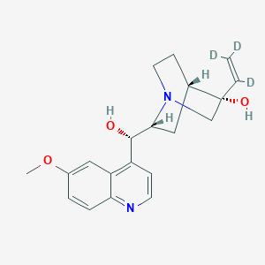 molecular formula C20H24N2O3 B12416596 (3S)-3-Hydroxy Quinidine-vinyl-d3 