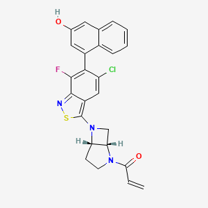 molecular formula C25H19ClFN3O2S B12416620 KRAS inhibitor-13 