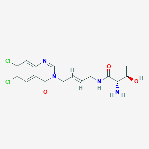 molecular formula C16H18Cl2N4O3 B12416631 ThrRS-IN-1 