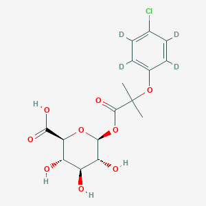 Clofibric acid acyl-beta-D-glucuronide-d4