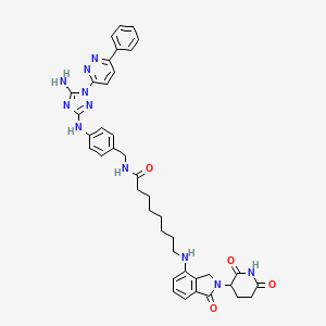 molecular formula C40H43N11O4 B12416691 PROTAC Axl Degrader 1 