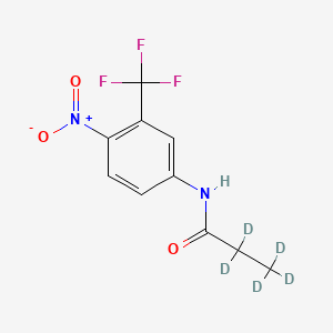 N-[4-Nitro-3-(trifluoromethyl)phenyl]-propanamide-d5