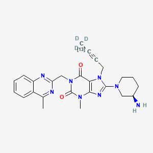 molecular formula C25H28N8O2 B12416739 Linagliptin-13C,d3 