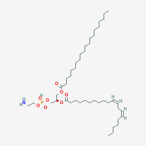molecular formula C45H86NO8P B1241674 1-eicosanoyl-2-(11Z,14Z-eicosadienoyl)-sn-glycero-3-phosphoethanolamine 