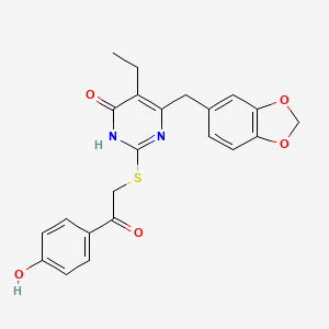 molecular formula C22H20N2O5S B12416774 HIV-1 inhibitor-42 