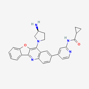 molecular formula C28H25N5O2 B12416796 ZLHQ-5f 