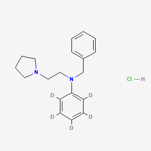 molecular formula C19H25ClN2 B12416813 Histapyrrodine-d5 (hydrochloride) 