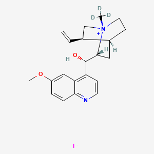 (S)-[(1S,2R,4S,5R)-5-ethenyl-1-(trideuteriomethyl)-1-azoniabicyclo[2.2.2]octan-2-yl]-(6-methoxyquinolin-4-yl)methanol;iodide