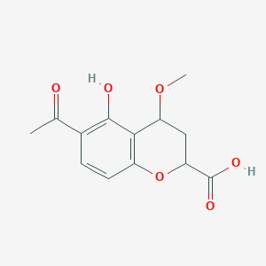 molecular formula C13H14O6 B1241682 Ruakuric acid 