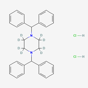 1,4-Bis(benzhydryl)piperazine-d8 (dihydrochloride)