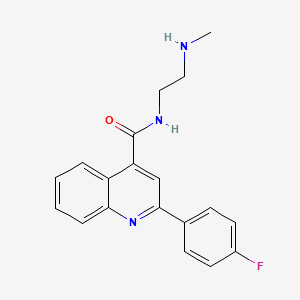 molecular formula C19H18FN3O B12416864 Viral 2C protein inhibitor 1 