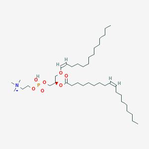 1-O-[(Z)-tetradec-1-enyl]-2-O-[(Z)-octadec-9-enoyl]-sn-glycero-3-phosphocholine