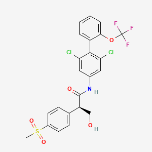 molecular formula C23H18Cl2F3NO5S B12416876 ROR|At inverse agonist 28 