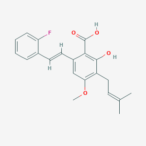 molecular formula C21H21FO4 B12416898 Antibacterial agent 94 