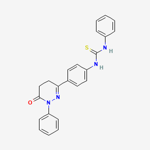 1-[4-(6-oxo-1-phenyl-4,5-dihydropyridazin-3-yl)phenyl]-3-phenylthiourea