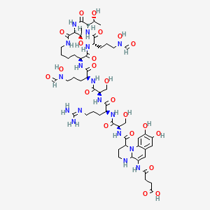 molecular formula C55H85N17O22 B1241691 Pyoverdin CAS No. 8062-00-8