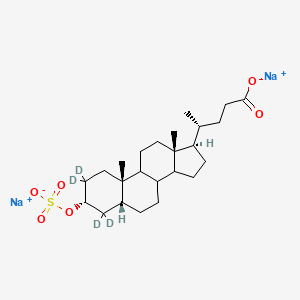 disodium;(4R)-4-[(3R,5R,10S,13R,17R)-2,2,4,4-tetradeuterio-10,13-dimethyl-3-sulfonatooxy-3,5,6,7,8,9,11,12,14,15,16,17-dodecahydro-1H-cyclopenta[a]phenanthren-17-yl]pentanoate