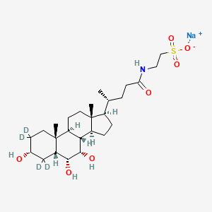 molecular formula C26H44NNaO7S B12416969 Taurohyocholate-d4 (sodium) 