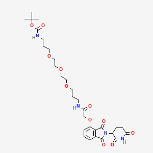 Thalidomide-O-amido-CH2-PEG3-CH2-NH-Boc