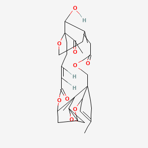 (6R,11R,13R,14S,15S,16R,19E,23S)-23-acetyl-27-hydroxy-9,15-dimethylspiro[4,12,17,24-tetraoxapentacyclo[21.3.1.113,16.06,11.06,15]octacosa-1,9,19-triene-14,2'-oxirane]-3,18-dione