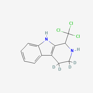 molecular formula C12H11Cl3N2 B12417137 1-(Trichloromethyl)-1H,2H,3H,4H,9H-pyrido[3,4-b]indole-d4 