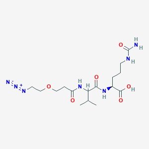 molecular formula C16H29N7O6 B12417140 Azido-PEG1-Val-Cit-OH 