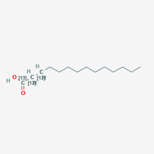 molecular formula C14H28O2 B12417189 (1,2,3-13C3)tetradecanoic acid 