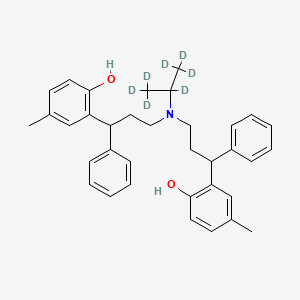 molecular formula C35H41NO2 B12417204 Tolterodine dimer-d7 