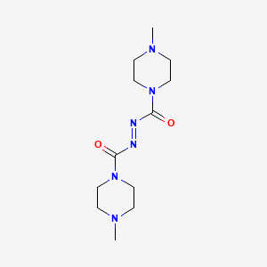 molecular formula C12H22N6O2 B1241723 (NE)-4-methyl-N-(4-methylpiperazine-1-carbonyl)iminopiperazine-1-carboxamide CAS No. 53202-52-1