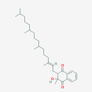 molecular formula C31H48O3 B1241725 3-hydroxy-3-methyl-2-[(E)-3,7,11,15-tetramethylhexadec-2-enyl]-2H-naphthalene-1,4-dione CAS No. 82162-05-8