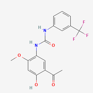 molecular formula C17H15F3N2O4 B12417250 TOPK-p38/JNK-IN-1 