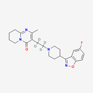 molecular formula C23H27FN4O2 B12417253 5-Fluoro Risperidone-d4 