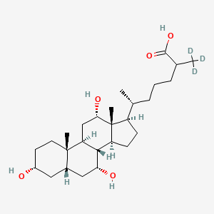 3Alpha,7Alpha,12Alpha-Trihydroxycoprostanic Acid-d3