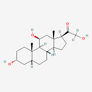 molecular formula C21H34O4 B12417339 Tetrahydrocorticosterone-d3 