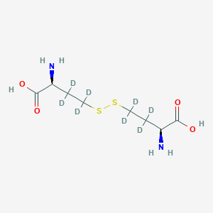 molecular formula C8H16N2O4S2 B12417413 (2S,2'S)-4,4'-Dithiobis[2-aminobutanoic-3,3,4,4-d4 Acid]; [S-(R*,R*)]-4,4'-Dithiobis[2-amino-butanoic-3,3,4,4-d4 Acid 