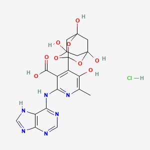 molecular formula C19H19ClN6O9 B12417451 Adeninobananin 