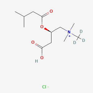 molecular formula C12H24ClNO4 B12417478 Isovaleryl L-Carnitine-d3 Chloride 