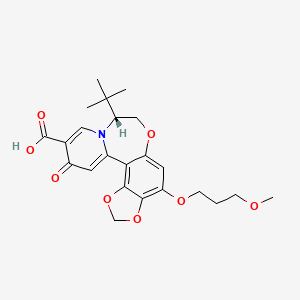 molecular formula C23H27NO8 B12417542 Hbv-IN-12 