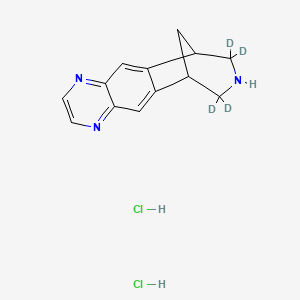 molecular formula C13H15Cl2N3 B12417561 Varenicline-d4 (dihydrochloride) 