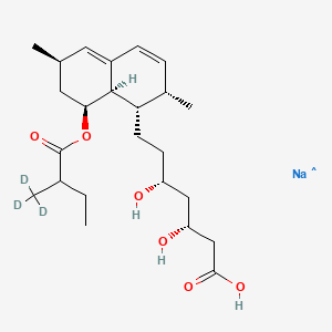 molecular formula C24H38NaO6 B12417569 Lovastatin-d3 hydroxy acid (sodium) 