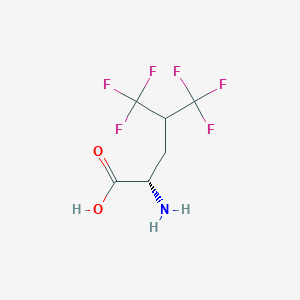 molecular formula C6H7F6NO2 B1241758 5,5,5,5',5',5'-hexafluoro-L-leucine 